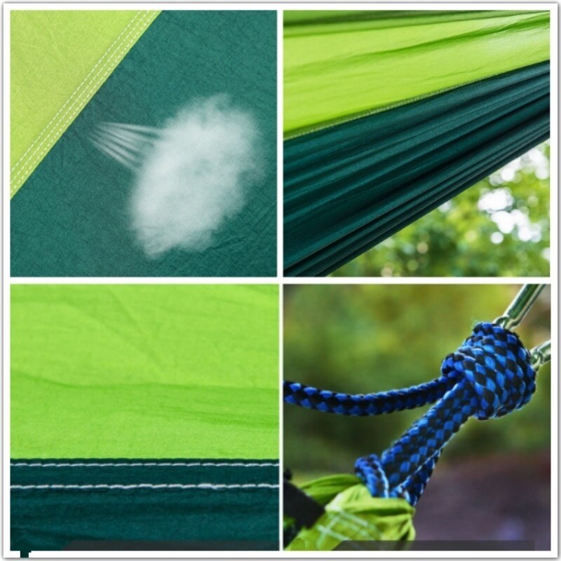 Cheap Goat Tents Outdoor Camping Hammock   Portable Nylon Parachute Lightweight Hammocks  Single Hammock with ropes and carabiners   